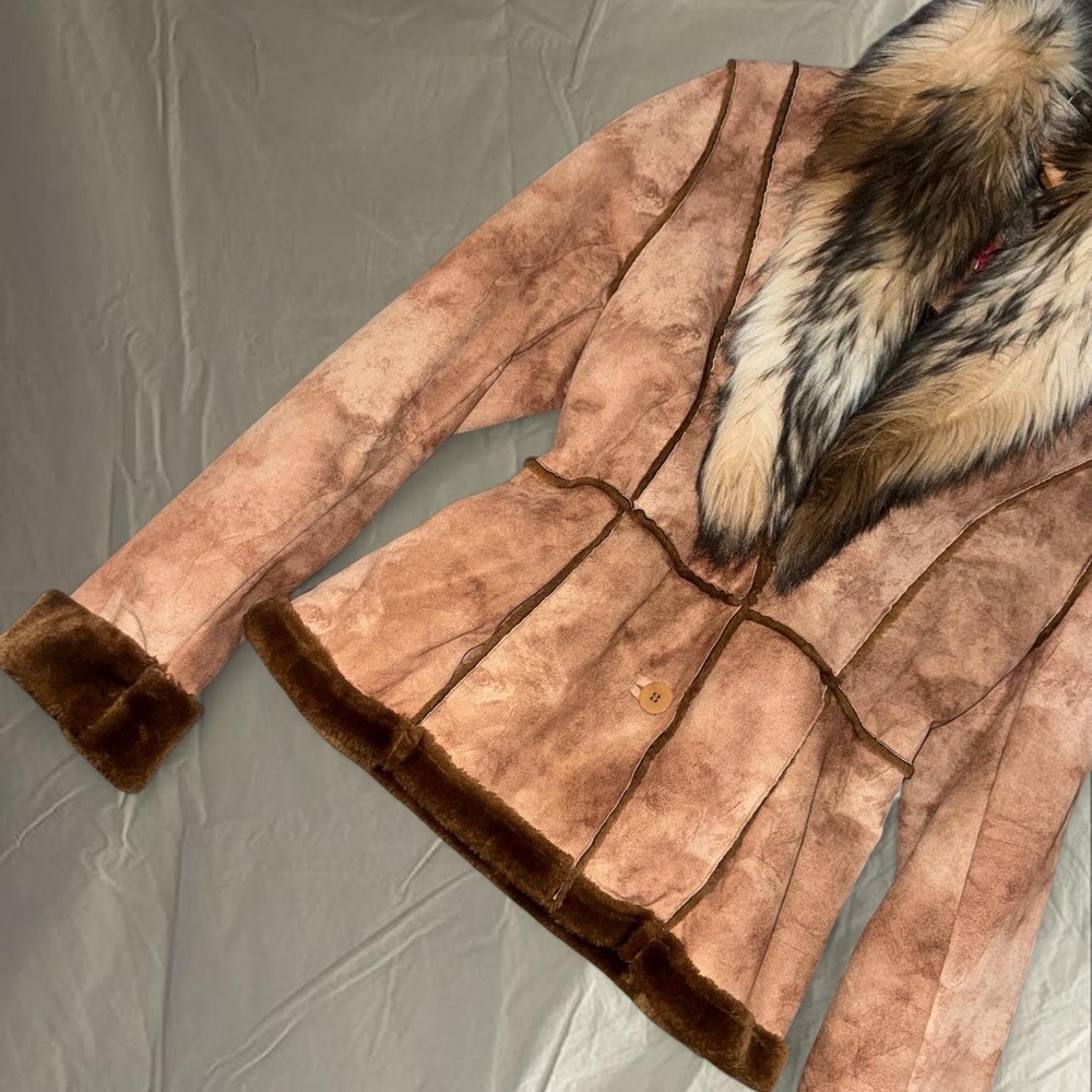 Vintage Penny Lane Suede Fur Jacket